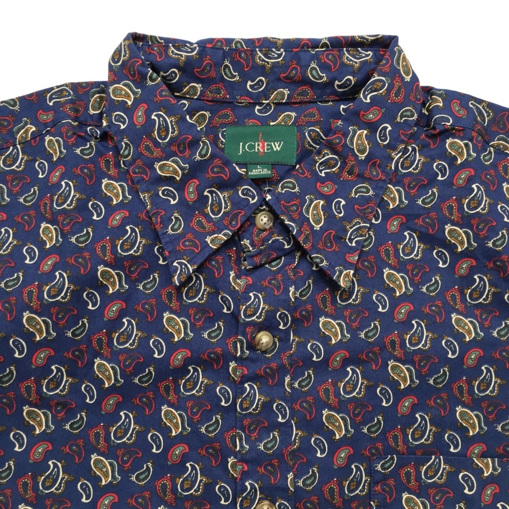 J. Crew Men’s Paisley Print Vintage Twill Shirt